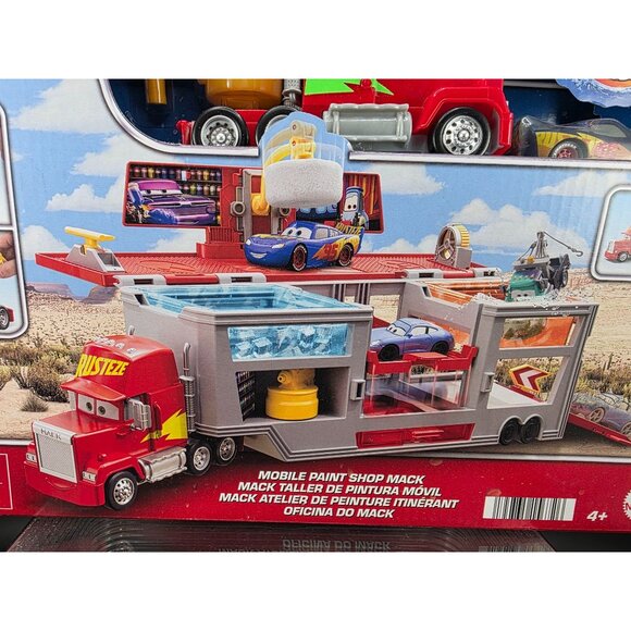 Disney Pixar Cars Mobile Paint Shop Mack | Color Changing Vehicle Playset - Picture 4 of 11